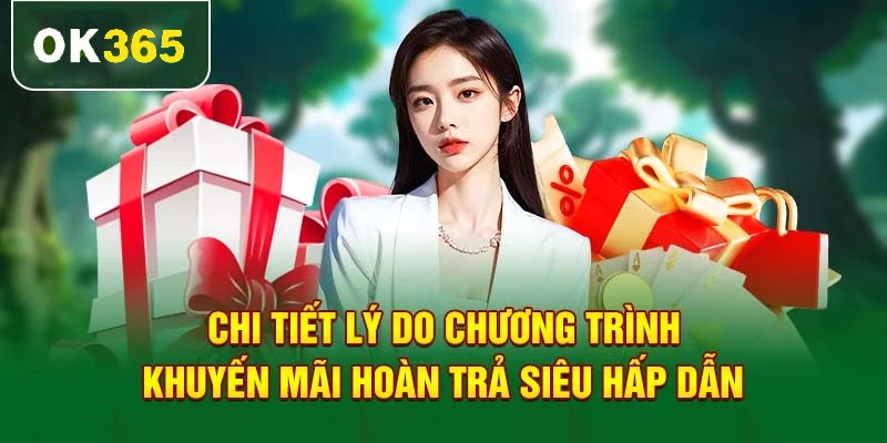 Khuyến mãi hoàn trả ok365 tạo cơ hội cá cược lâu dài